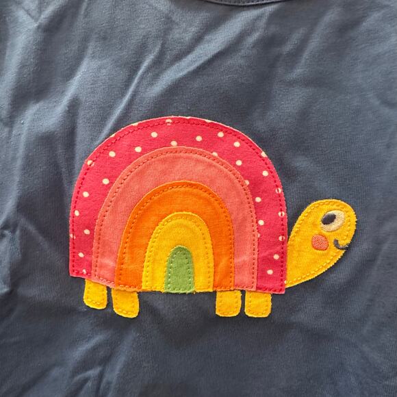 NWT Kite Blue Appliqué Turtle Long Sleeve Shirt - Picture 3 of 7